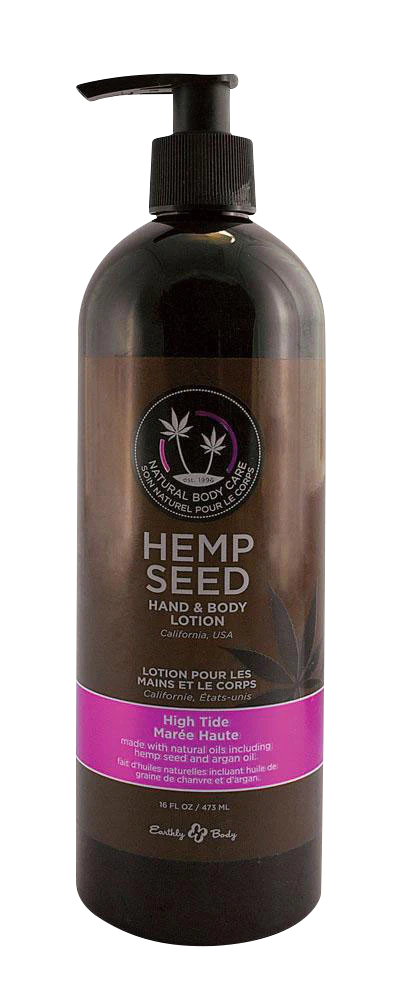 Earthly Body Hemp Seed Hand & Body Lotion 16 oz with CBD - Front View