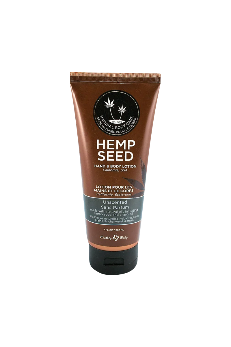 Earthly Body Hemp Seed Hand & Body Lotion, Unscented, 7 oz Front View