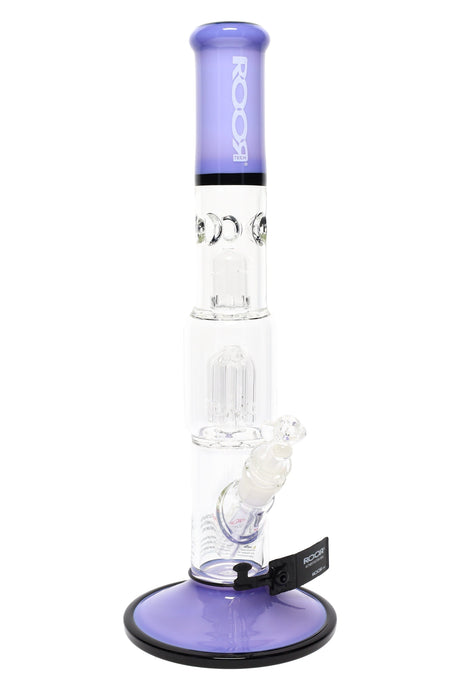 ROOR Tech 15" Multicolor Straight Tube Bong with Tree Perc – Ice Pinch