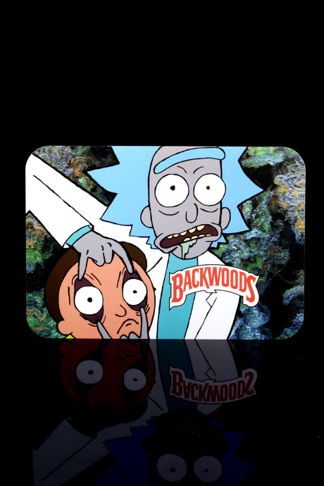 Small Art Metal Rolling Tray with Magnetic Lid – 7″ × 5″ – Select Design