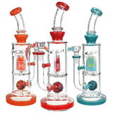 EG Glass Basketball Glass Water Pipe | 11" | 14mm F | Colors Vary