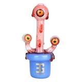 EG Glass Bonsai Series Potted Eyeballs Glass Hand Pipe | 5" | Colors Vary