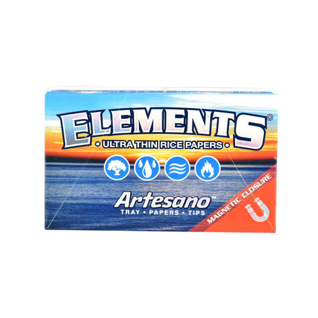 Elements Artesano Rice Rolling Papers pack with magnetic closure front view