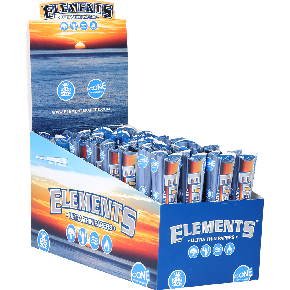 Elements Ultra Thin Pre-Rolled Cones | 32pk Display