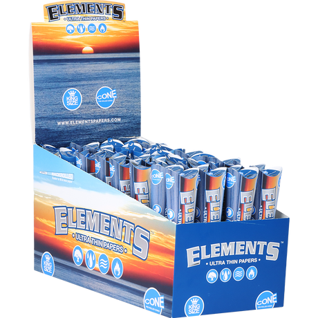Elements Ultra Thin Pre-Rolled Cones | 32pk Display