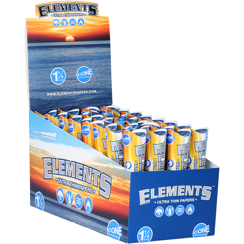 Elements Ultra Thin Pre-Rolled Cones | 32pk Display