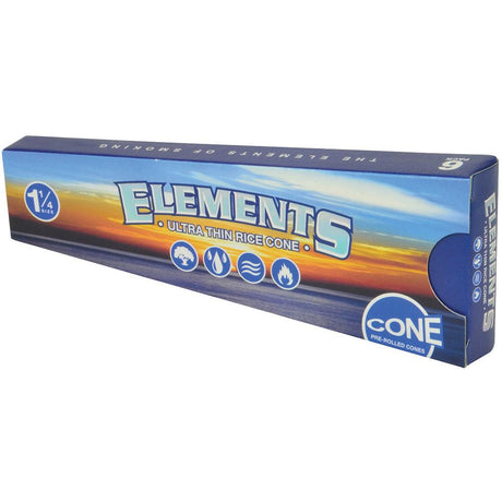 Elements Ultra Thin Rice Cones 1 1/4" Size, Pre-Rolled Rolling Papers Side View