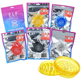 ELF Supply Plastic Grinder | 2pc | 2" | Assorted Colors | 6ct Box