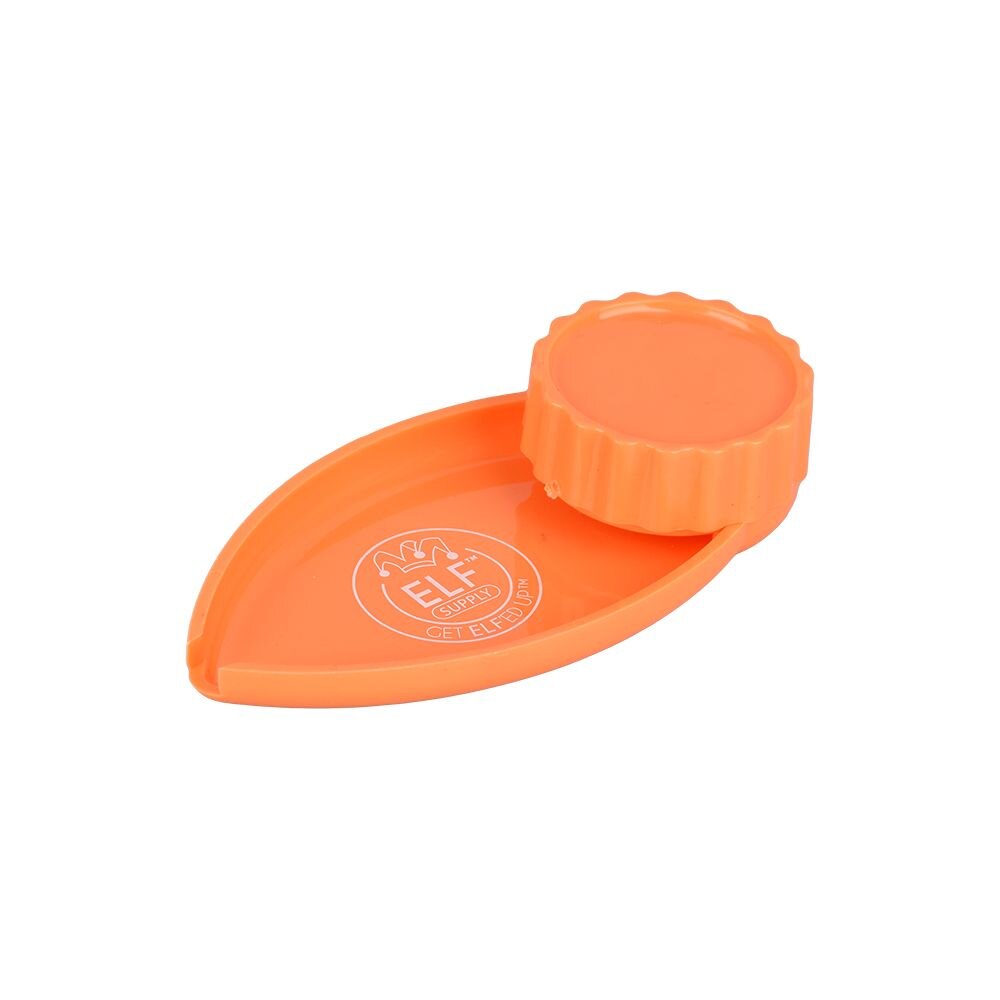 ELF Supply Plastic Grinder With Tray | 2pc | 1.5" | Assorted Colors | 6ct Box