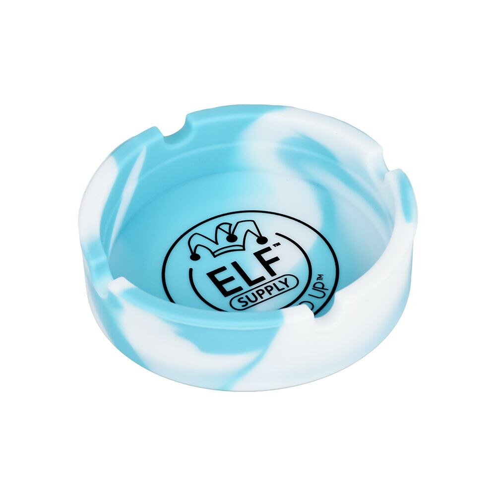 ELF Supply Round Silicone Ashtray | 3.25" | Assorted Colors | 6ct Box