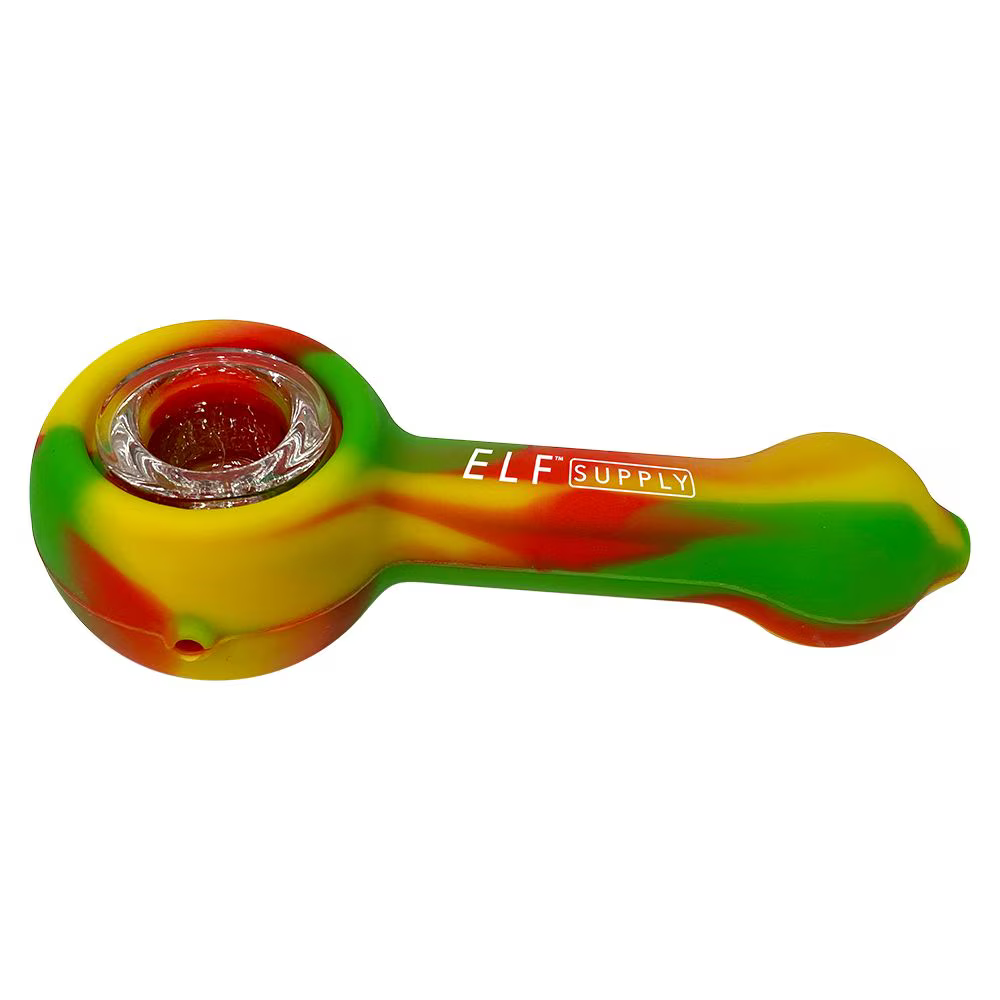 ELF Supply Silicone Spoon Pipe | 4.5" | Assorted Colors | 6ct Box