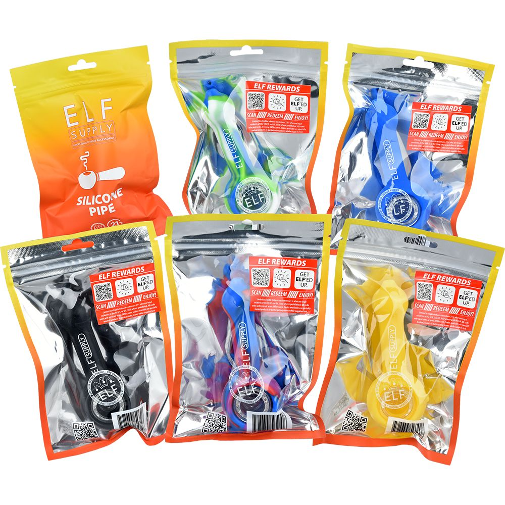 ELF Supply Silicone Spoon Pipe | 4.5" | Assorted Colors | 6ct Box