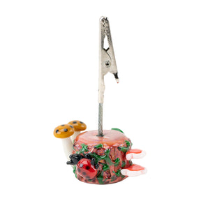 Empire Glassworks Borosilicate Alligator Clip with Bug's Life Design, 3" Size
