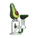 Empire Glassworks Avocadope Bowl Slide for bongs, 14mm joint, borosilicate glass, front view