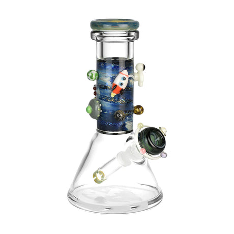 Empire Glassworks 8" Baby Beaker Water Pipe - Galaxy Design with 45 Degree Joint