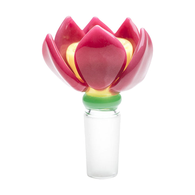 Empire Glassworks Lotus Bowl Piece for Bongs, 14mm, Front View on White Background