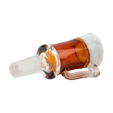 Empire Glassworks 14mm M Borosilicate Glass Bowl Slide, angled view on white background