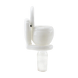 Empire Glassworks 14mm Toilet Bowl Slide, Front View, Borosilicate Glass Bong Accessory