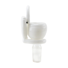 Empire Glassworks 14mm Toilet Bowl Slide, Front View, Borosilicate Glass Bong Accessory