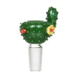 Empire Glassworks UV Cactus Bowl Piece - 14mm Borosilicate Glass, Front View