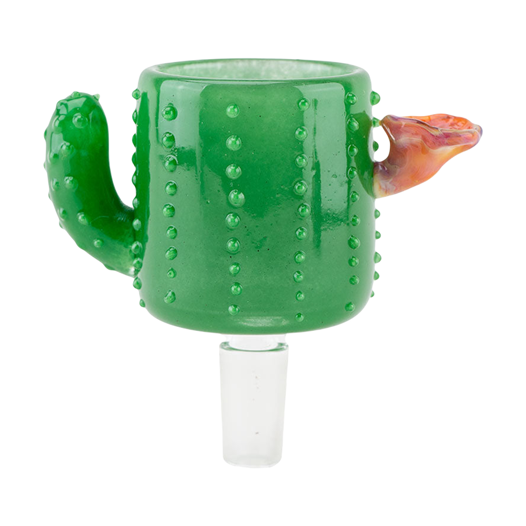 Empire Glassworks Cactus-themed 14mm Borosilicate Glass Water Pipe Attachment