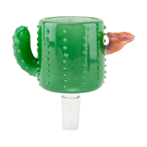 Empire Glassworks Cactus-themed 14mm Borosilicate Glass Water Pipe Attachment