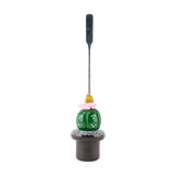 Empire Glassworks Peyote Cactus Dab Tool, 5" Borosilicate Glass & Steel, Front View