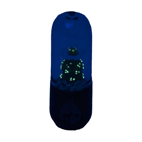 Empire Glassworks Dry Pipe Peyote with glow-in-the-dark feature, 4.5" Borosilicate Glass