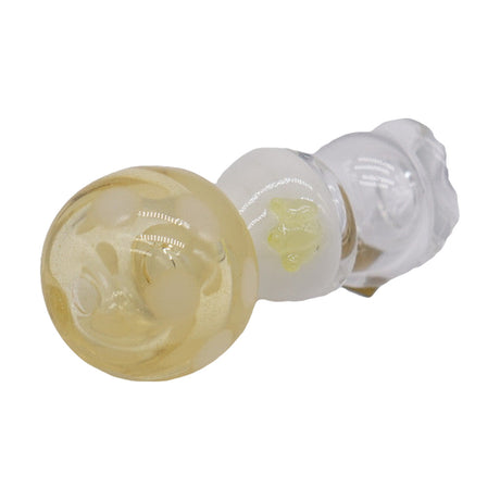 Empire Glassworks Honey Straw Shroom UV Reactive Hand Pipe, 5.25" Borosilicate Glass