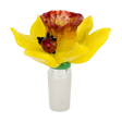 Empire Glassworks Daffodil Herb Slide - Borosilicate Glass Bong Bowl with Ladybug Detail