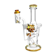 Empire Glassworks 8" Mini Recycler Dab Rig with Beehive Design, 14mm Female Joint, Borosilicate Glass