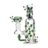 Empire Glassworks Panda Fam Nano Rig with intricate bamboo design, perfect for dry herbs