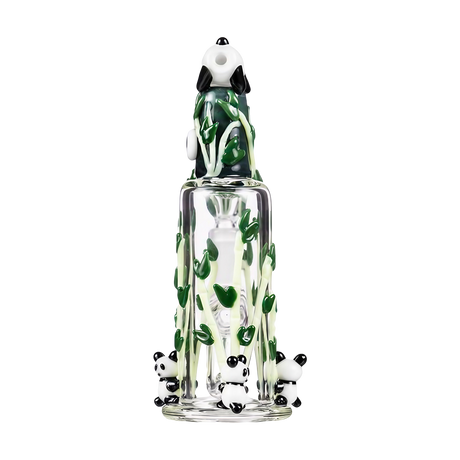 Empire Glassworks Panda Fam Nano Rig with 90 Degree Joint for Dry Herbs, Front View