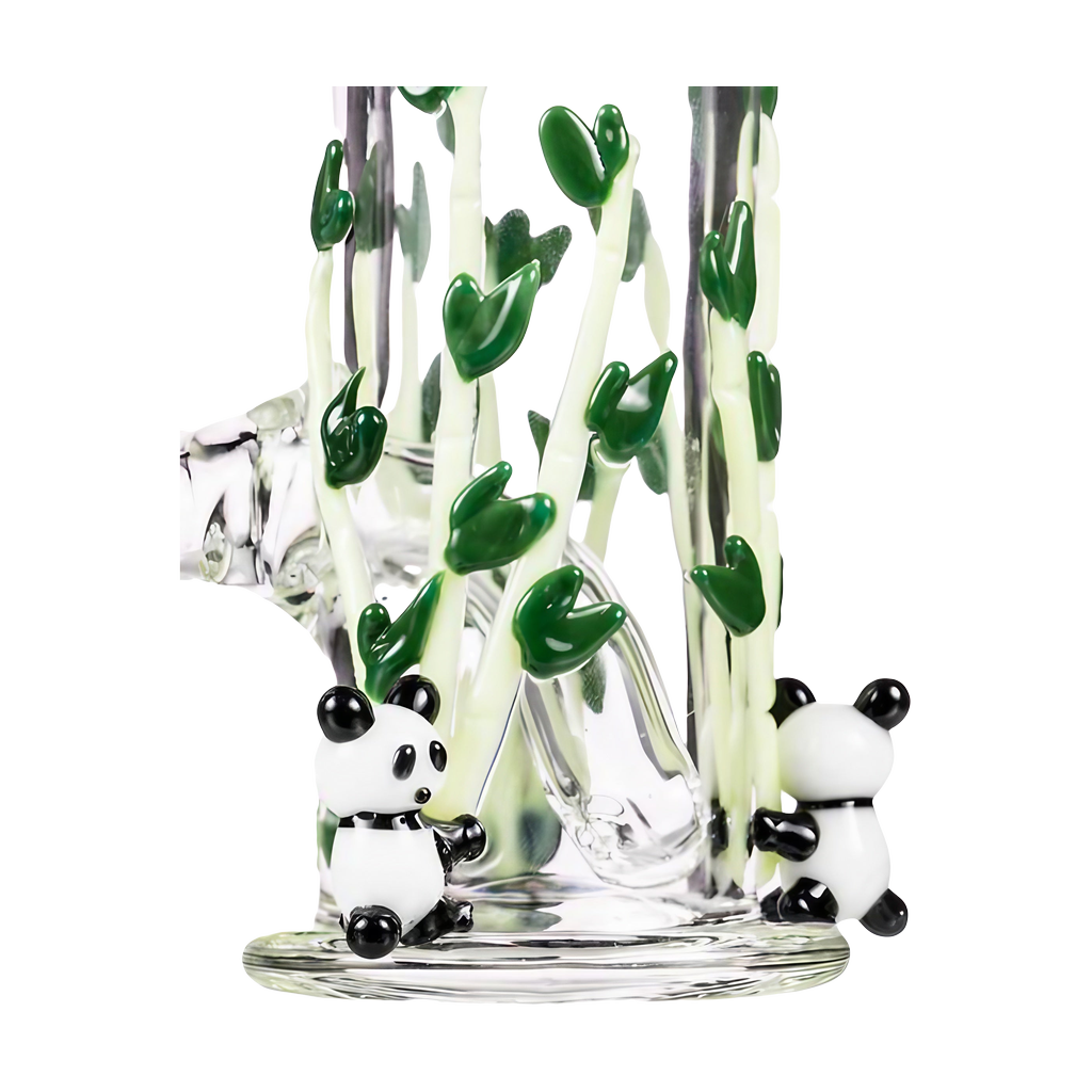 Empire Glassworks Panda Fam Nano Rig, 6" Borosilicate Glass, 90 Degree Joint - Front View