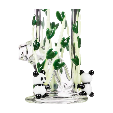 Empire Glassworks Panda Fam Nano Rig, 6" Borosilicate Glass, 90 Degree Joint - Front View