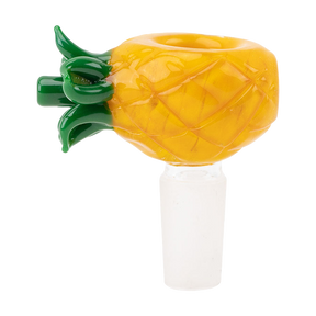 Empire Glassworks Pineapple Themed 14mm Male Bong Bowl Slide Front View