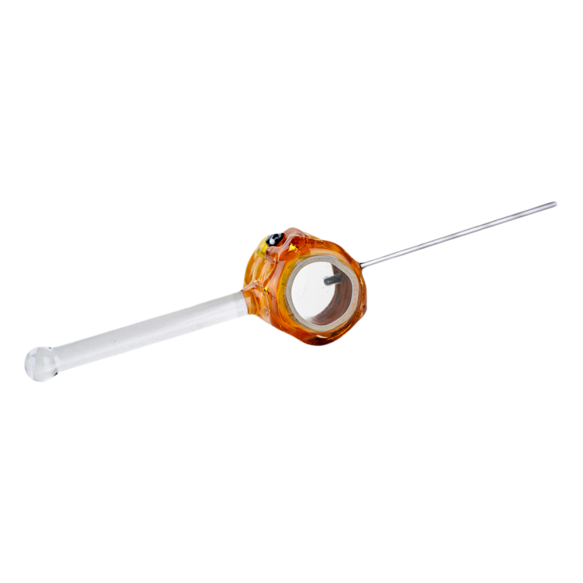 Empire Glassworks Metal & Glass Poker Wand | 6" | Beehive