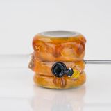 Empire Glassworks Metal & Glass Poker Wand | 6" | Beehive