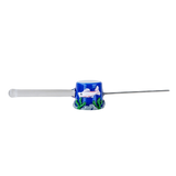 Empire Glassworks Metal & Glass Poker Wand | 6" | Koi Pond