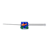 Empire Glassworks Metal & Glass Poker Wand | 6" | Koi Pond