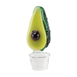 Empire Glassworks Avocado Themed Carb Cap for Puffco Peak Pro, Borosilicate Glass, Front View