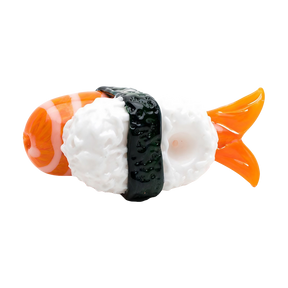 Empire Glassworks Shrimp Nigiri Hand Pipe, 3.5" Spoon Design, Borosilicate Glass, Side View