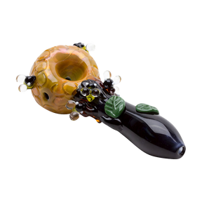 Empire Glassworks Beehive Spoon Pipe - 4" Borosilicate with Honeybee Details