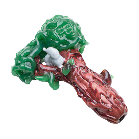 Empire Glassworks - Squirrel's Nest Hand Pipe with Intricate Details, 4.5" Size - Top View