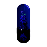 Empire Glassworks UV Reactive Dry Pipe in Purple Foxglove Design, Glows in Dark, 4.5" Compact Size