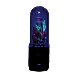 Empire Glassworks UV Reactive Dry Pipe featuring Under the Sea theme, front view on a black background