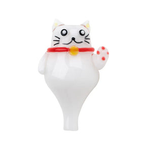 Empire Glassworks Zen Kitty Carb Cap, Borosilicate Glass, Front View