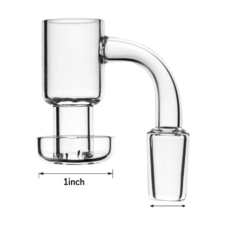 PILOT DIARY 14mm Terp Slurper Quartz Banger with Dimensions - Front View