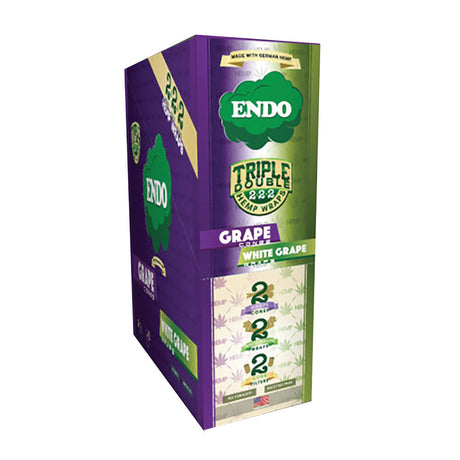Endo Hemp Rolling Paper Combo Pack in Grape & White Grape, Organic Hemp Wrap, Front View