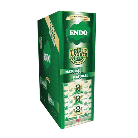 Endo Hemp Wraps/Cones/Filters Combo Pack, Natural Flavor, Front View